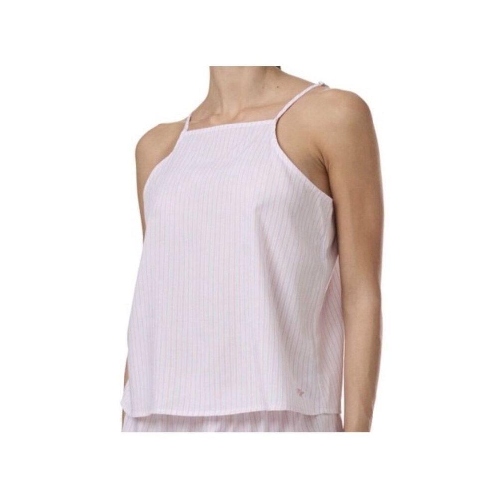 NWT Tommy Hilfiger Women's Comfort Pink Blue Striped Cami Pajama Top Size Small